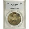 Image 3 : Elizabeth II Dollar 1961, KM54, MS66 PCGS, a superb coi 