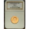Image 1 : George V gold Sovereign 1917C, KM20, MS63 NGC. 