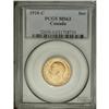 George V gold Sovereign 1918C, KM20, MS63 PCGS. 