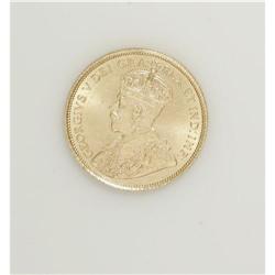 George V gold 5 Dollars 1912, KM26, choice brilliant UN 