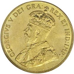 George V gold 10 Dollars 1912, KM27, MS62 PCGS, a very 
