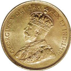 George V gold 10 Dollars 1912, KM27, MS63 PCGS, choice 