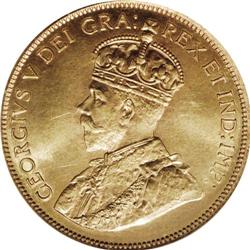 George V Specimen gold 10 Dollars 1912, KM27, Specimen 