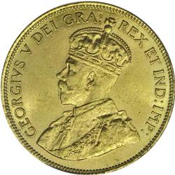 George V gold 10 Dollars 1914, KM27, MS61 PCGS, sharply 