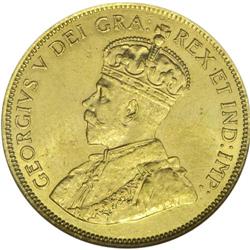 George V gold 10 Dollars 1914, Ex: Eliasberg Collection 