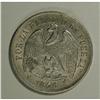 Image 5 : Republic - Trio of Silver Pesos, KM129 1855, lightly to 