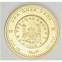 Republic gold Onza 1978, KM-X2 (Unusual World Coins), f 