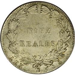 Republic - Nueva Granada 10 Reales 1848, KM107, choice 