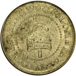 Republic 2 1/2 Centavos 1902, KM190, MS63 NGC, medium g 