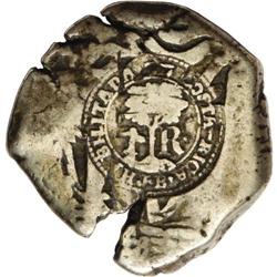 Republic cob 4 Reales with 1846 Counterstamp, similar t 