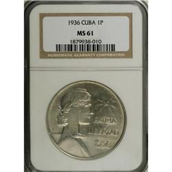 Republic ABC Peso 1936, KM22, MS61 NGC, lustrous with a 