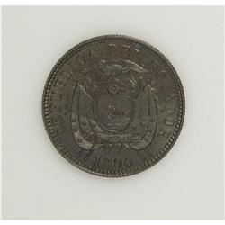 Republic Centavo 1890H, KM45, choice brown UNC, highly 