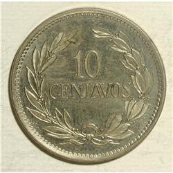 Republic Specimen 10 Centavos 1919, KM64, choice proofl 