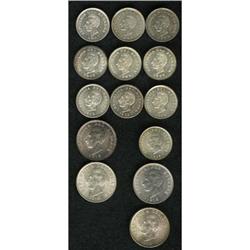 Collection of Choice Silver Minors, KM55 1/2 Decimo, te 