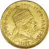 Menelik II gold Gersh 1889EE (1897), Gill M18, KM-Pn1, 