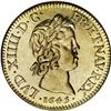 Image 1 : Louis XIV gold Louis d''or a la meche courte 1645D (Lyo 