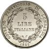 Image 2 : Lombardy-Venetia. Provisional 5 Lire 1848M 
