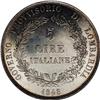 Image 2 : Lombardy-Venetia. Provisional 5 Lire 1848M, KM-C22.1, s 
