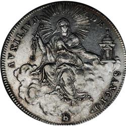 Papal States. Sede Vacante 1/2 Scudo 1823B, 