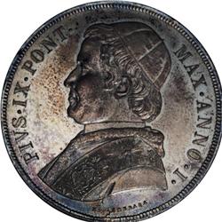 Papal States. Pius IX Scudo 1846R, 