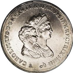 Tuscany. Charles and Maria Louisa 10 Lire 1805 