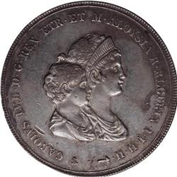 Tuscany. Charles and Maria Louisa 10 Lire 1807, 