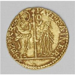 Venice. Paolo Renier gold Zecchino ND (1779-89), 