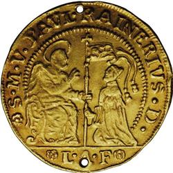 Venice. Paolo Renier gold 1/2 Ducato ND LAF (1779-89), 