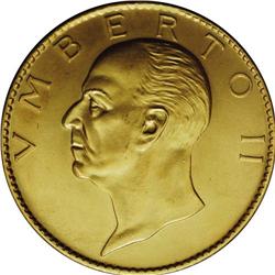 Umberto II large gold medal 1946,measuring 36mm in diam 