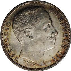 Vittorio Emanuele III silver 2-Lire 1906-R, KM-33, Gem 