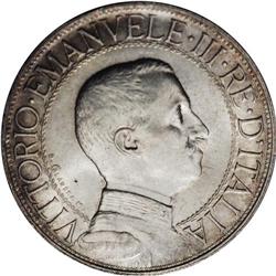 Vittorio Emanuele III silver 2-Lire 1912-R, KM-46, Choi 