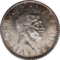 Vittorio Emanuele III silver 20-Lire 1927-R, 