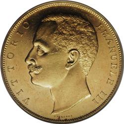 Vittorio Emanuele III gold 100-Lire 1905-R, KM-39, AU58 