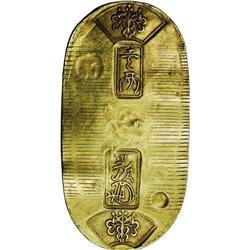 Tempo gold Koban ND (1837-58), F-15, KM-C22b, XF with l 
