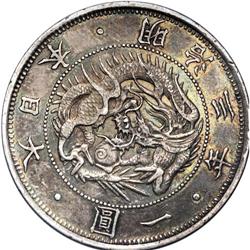 Meiji 3 (1870) 1 Yen Type 1, KM-Y5.1, 