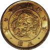 Image 2 : Meiji 3 (1870) gold 5 Yen, deep scales, F-47, KM-Y11, M 