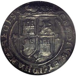 Carlos and Johanna 4 Reales, late series (1542-55),Assa 
