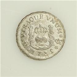 Pair of lovely Half Reales: Philip V 1735 Mo MF, KM-65; 