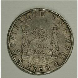 Charles III 8 Reales 1768-Mo MF, KM-105, Choice VF and 