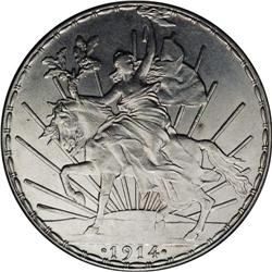 Estados Unidos silver Caballito Peso 1914, KM-453, Choi 