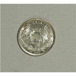 British Administration 2 Annas 1890H, 
