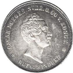 Oscar I of Sweden Speciedaler 1856, 