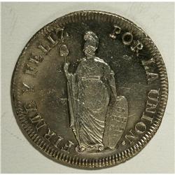 Republic 8 Reales - Nice Trio, KM142.3, 1833-MM Lima, l 