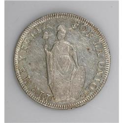 Republic 8 Reales 1834-MM Lima, KM142.3, superb UNC, sp 