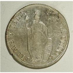 Republic - Trio of 8 Reales, KM142.3, 1836-MT Lima, cle 