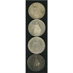 Republic 8 Reales - Four Dates, KM142.10, 1843-MB Lima, 