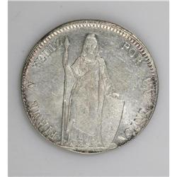 Republic 8 Reales 1845-MB Lima, KM142.10, choice UNC, f 