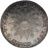 Image 1 : Republic of South Peru 8 Reales 1837-BA Cuzco, KM170, l 