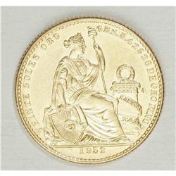 Republic gold 20 Soles 1952, KM229, brilliant UNC, few 