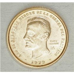 Republic gold 50000 Soles 1979, KM277, prooflike BU, Al 